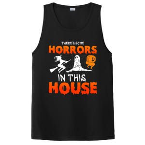 Theres Some Horrors In This House Funny Humor Halloween PosiCharge Competitor Tank