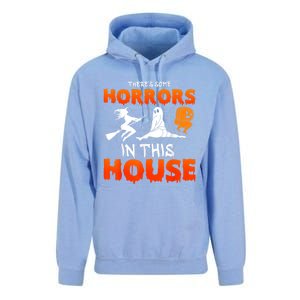 Theres Some Horrors In This House Funny Humor Halloween Unisex Surf Hoodie