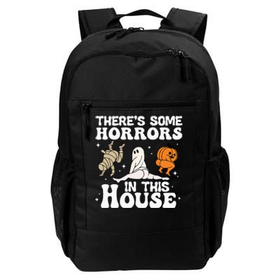 There's Some Horrors In This House Ghost Pumpkin Halloween Daily Commute Backpack