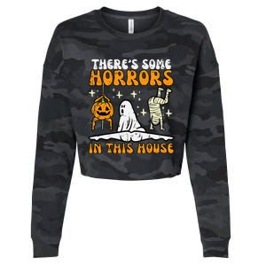 ThereS Some Horrors In This House Cropped Pullover Crew