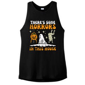 ThereS Some Horrors In This House Ladies PosiCharge Tri-Blend Wicking Tank