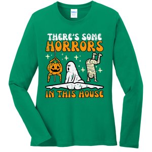 ThereS Some Horrors In This House Ladies Long Sleeve Shirt