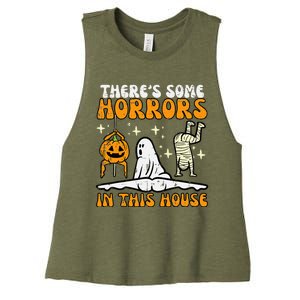 ThereS Some Horrors In This House Women's Racerback Cropped Tank