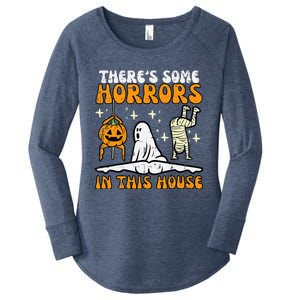 ThereS Some Horrors In This House Women's Perfect Tri Tunic Long Sleeve Shirt