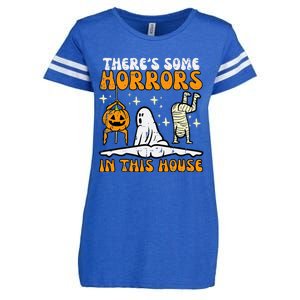 ThereS Some Horrors In This House Enza Ladies Jersey Football T-Shirt