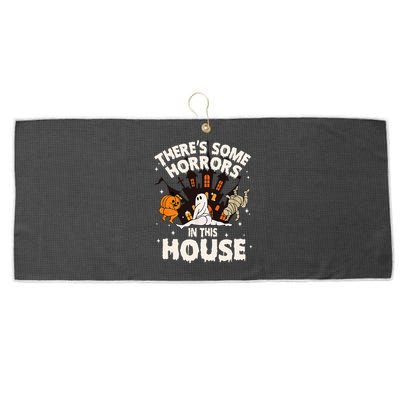 ThereS Some Horrors In This House Ghost Large Microfiber Waffle Golf Towel