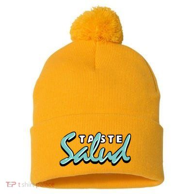Taste Salud Hydration Immunity Pom Pom 12in Knit Beanie