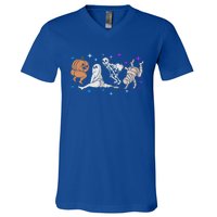 Theres Some Horrors In This House (2 Sided) Gift V-Neck T-Shirt