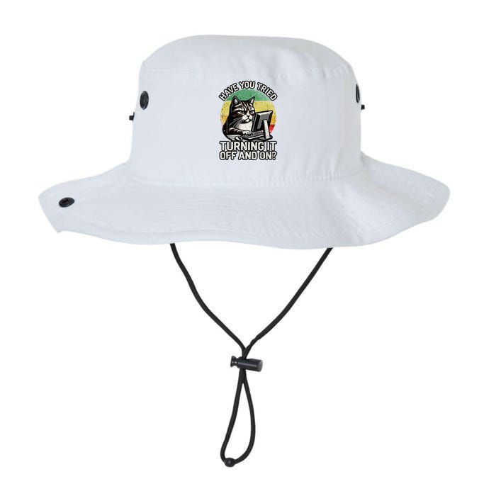 Tech Support Humor I Cat Tech Engineer I Computer It Guy Legacy Cool Fit Booney Bucket Hat