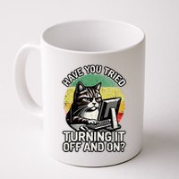 Tech Support Humor I Cat Tech Engineer I Computer It Guy Coffee Mug