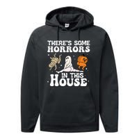 Theres Some Horrors In This House Ghost Pumpkin Halloween Performance Fleece Hoodie