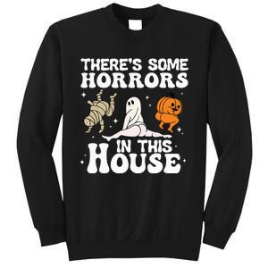 Theres Some Horrors In This House Ghost Pumpkin Halloween Sweatshirt