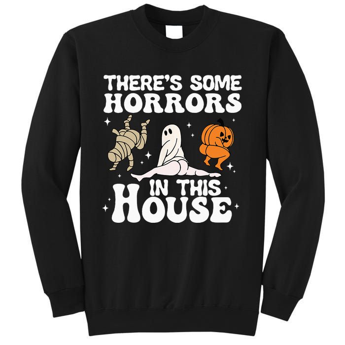 Theres Some Horrors In This House Ghost Pumpkin Halloween Sweatshirt