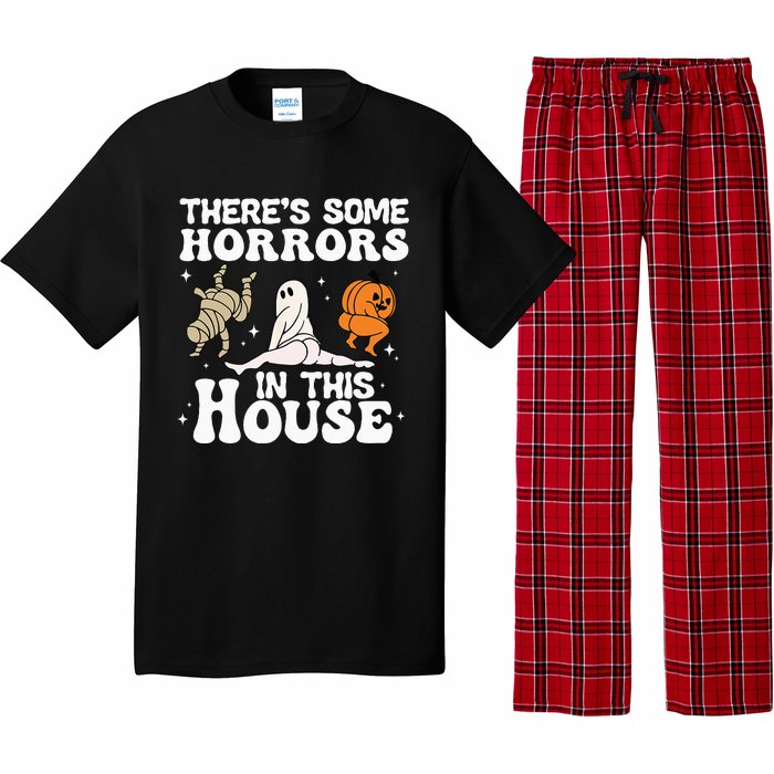 Theres Some Horrors In This House Ghost Pumpkin Halloween Pajama Set