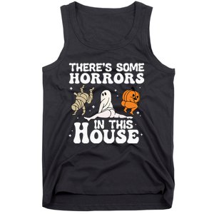 Theres Some Horrors In This House Ghost Pumpkin Halloween Tank Top