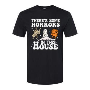 Theres Some Horrors In This House Ghost Pumpkin Halloween Softstyle CVC T-Shirt