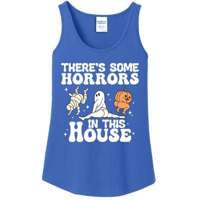 There’S Some Horrors In This House Funny Halloween Pumpkin Cute Gift Ladies Essential Tank