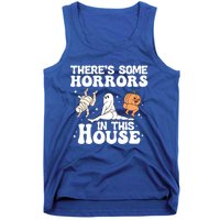 There’S Some Horrors In This House Funny Halloween Pumpkin Cute Gift Tank Top