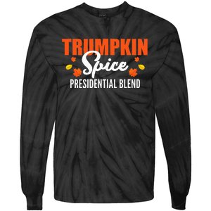 Trumpkin Spice Hilarious Halloween & Thanksgiving Twist Tie-Dye Long Sleeve Shirt