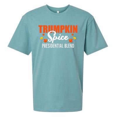 Trumpkin Spice Hilarious Halloween & Thanksgiving Twist Sueded Cloud Jersey T-Shirt