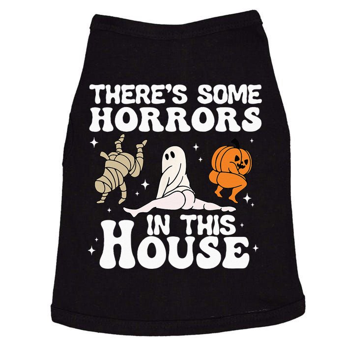 Theres Some Horrors In This House Ghost Pumpkin Halloween Doggie Tank