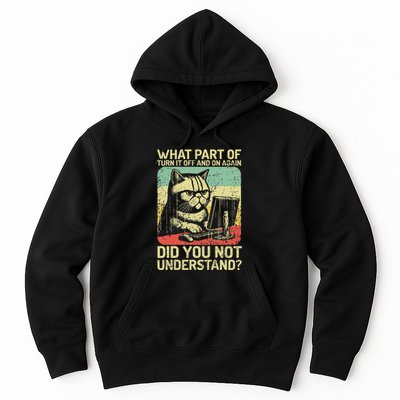 Tech Support Humor Tech Engineer On Off Computer It Guy Hoodie