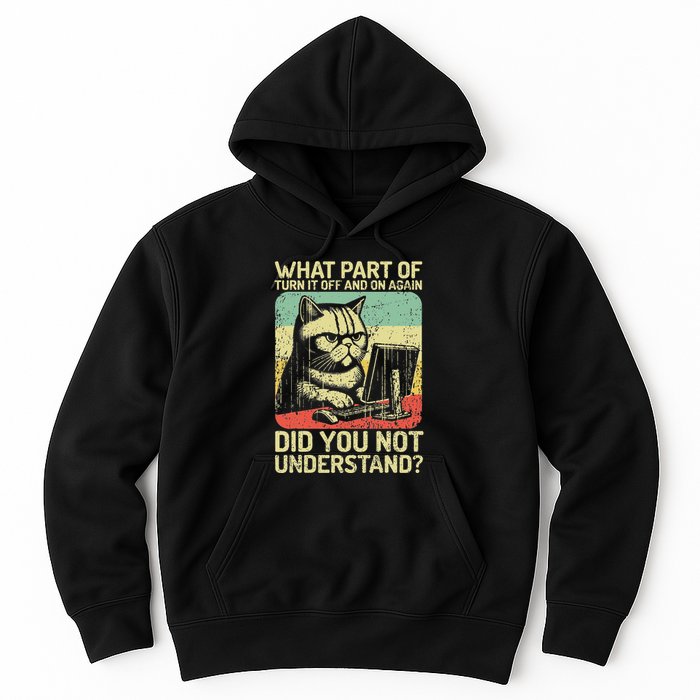 Tech Support Humor Tech Engineer On Off Computer It Guy Hoodie
