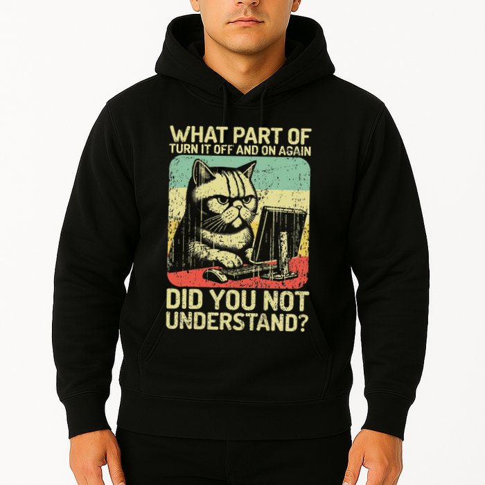 Tech Support Humor Tech Engineer On Off Computer It Guy Hoodie