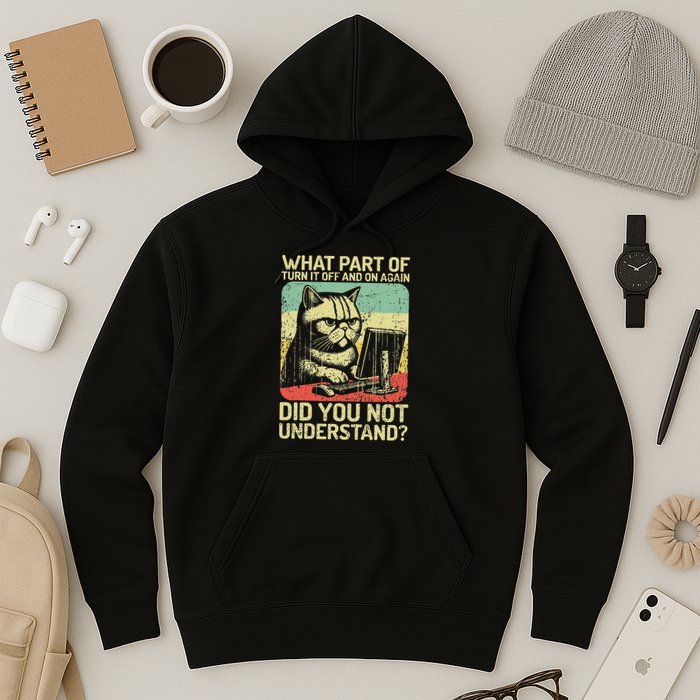 Tech Support Humor Tech Engineer On Off Computer It Guy Hoodie