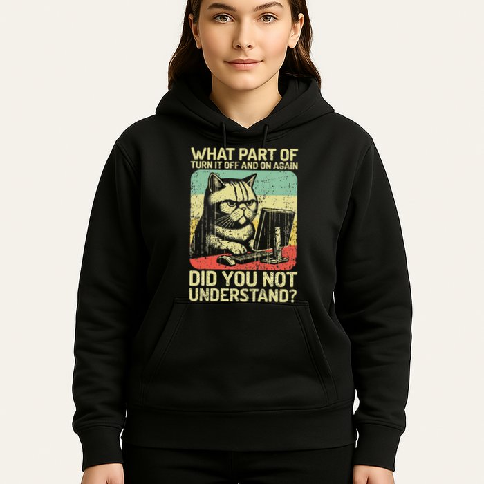 Tech Support Humor Tech Engineer On Off Computer It Guy Hoodie