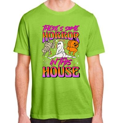 Theres Some Horrors In This House Ghost Pumpkin Halloween Adult ChromaSoft Performance T-Shirt