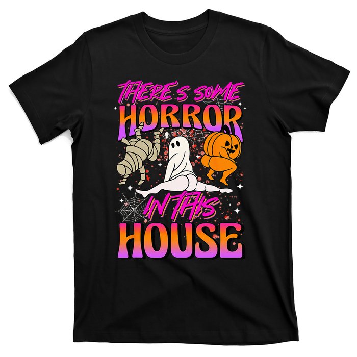 Theres Some Horrors In This House Ghost Pumpkin Halloween T-Shirt