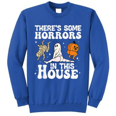 Theres Some Horrors In This House Ghost Pumpkin Halloween Sweatshirt