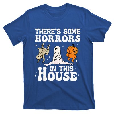 Theres Some Horrors In This House Ghost Pumpkin Halloween T-Shirt