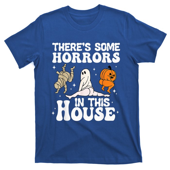 Theres Some Horrors In This House Ghost Pumpkin Halloween T-Shirt