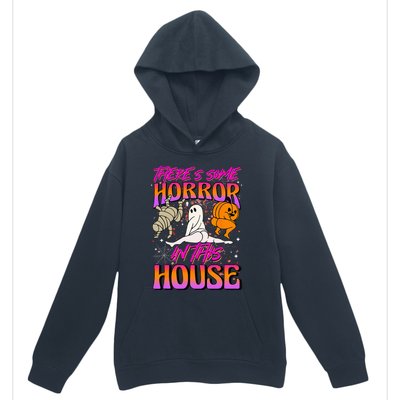 Theres Some Horrors In This House Ghost Pumpkin Halloween Urban Pullover Hoodie