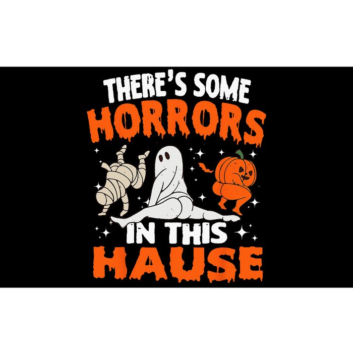 Theres Some Horrors In This House Ghost Pumpkin Halloween Bumper Sticker