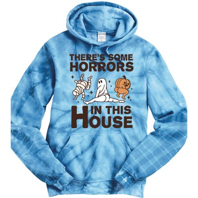 Theres Some Horrors In The House Funny Halloween Twerk Tie Dye Hoodie