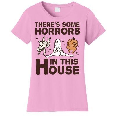 Theres Some Horrors In The House Funny Halloween Twerk Women's T-Shirt