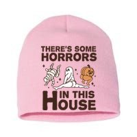 Theres Some Horrors In The House Funny Halloween Twerk Short Acrylic Beanie