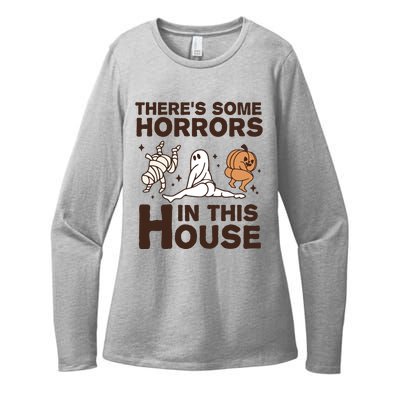 Theres Some Horrors In The House Funny Halloween Twerk Womens CVC Long Sleeve Shirt