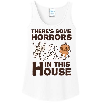 Theres Some Horrors In The House Funny Halloween Twerk Ladies Essential Tank