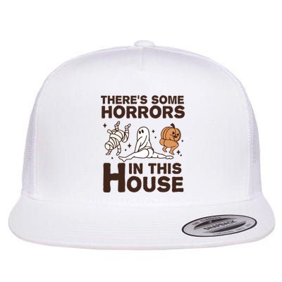 Theres Some Horrors In The House Funny Halloween Twerk Flatbill Hat
