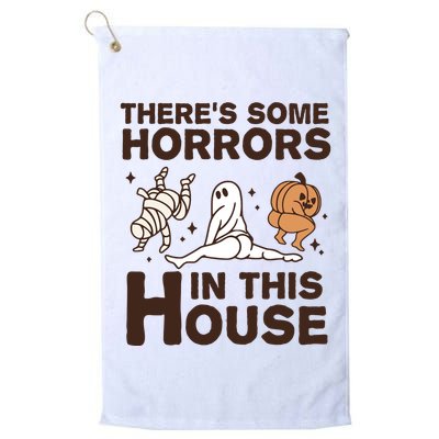 Theres Some Horrors In The House Funny Halloween Twerk Golf Towel