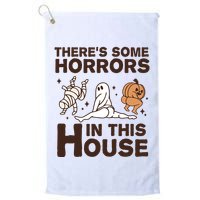 Theres Some Horrors In The House Funny Halloween Twerk Golf Towel