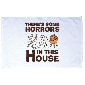 Theres Some Horrors In The House Funny Halloween Twerk Microfiber Hand Towel