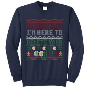 Tech Support Here To Delete Cookies Ugly Xmas Sweatshirt