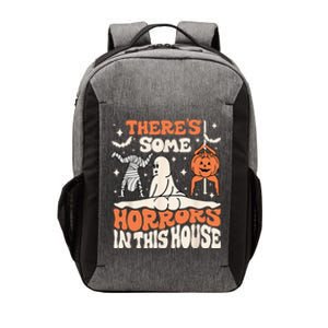 Theres Some Horrors In This House Ghost Pumpkin Halloween Vector Backpack