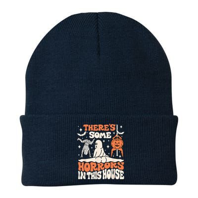 Theres Some Horrors In This House Ghost Pumpkin Halloween Knit Cap Winter Beanie