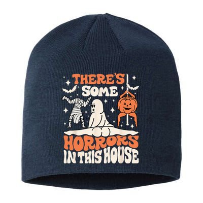 Theres Some Horrors In This House Ghost Pumpkin Halloween Sustainable Beanie